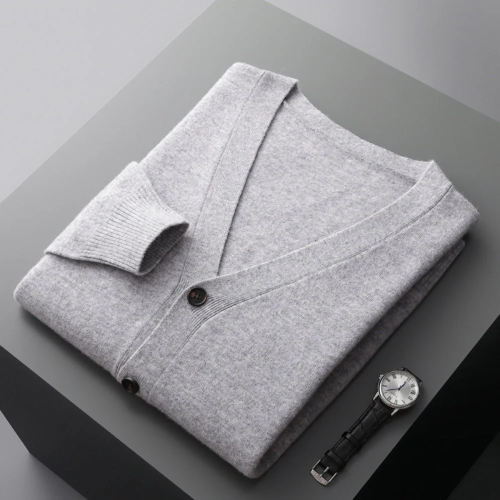 Bianca® | MV V-Neck Woolen Cashmere Cardigan - Image 11