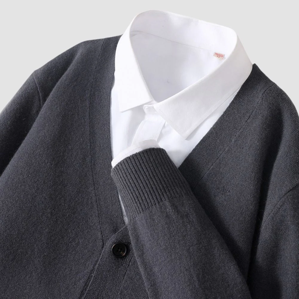 Bianca® | MV V-Neck Woolen Cashmere Cardigan - Image 12