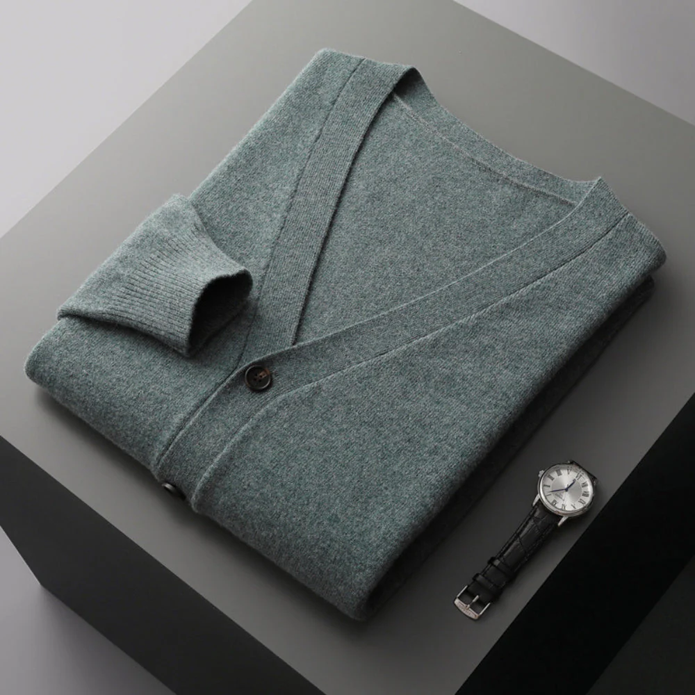 Bianca® | MV V-Neck Woolen Cashmere Cardigan - Image 13