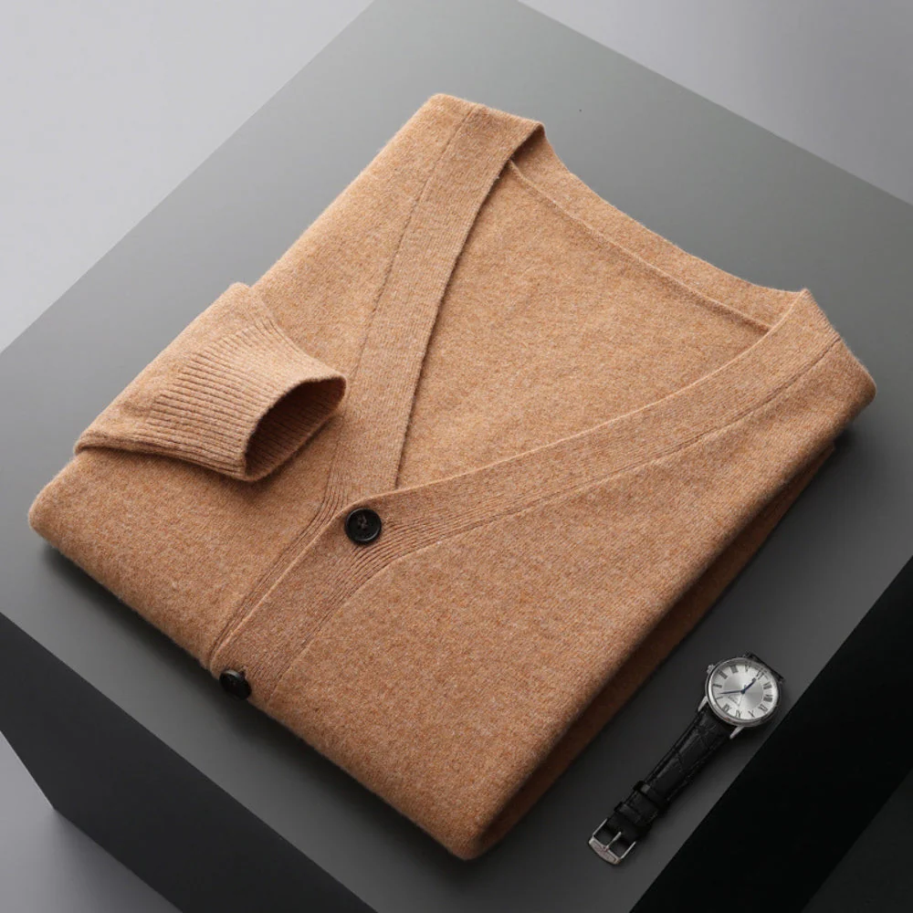 Bianca® | MV V-Neck Woolen Cashmere Cardigan - Image 14