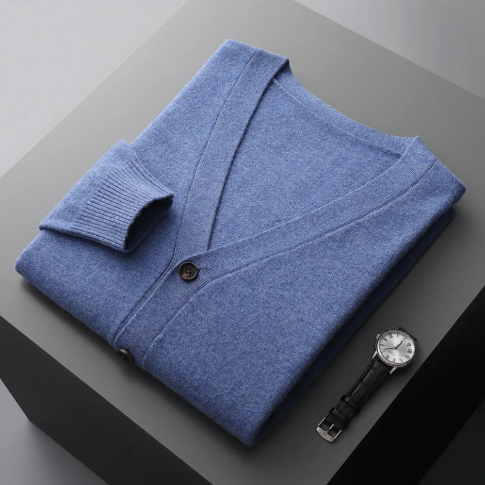 Bianca® | MV V-Neck Woolen Cashmere Cardigan - Image 9