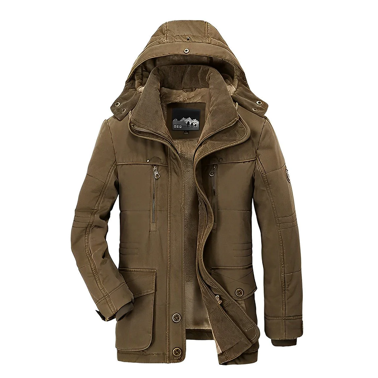 Biel | Classic winter coat with stand-up collar - Image 2