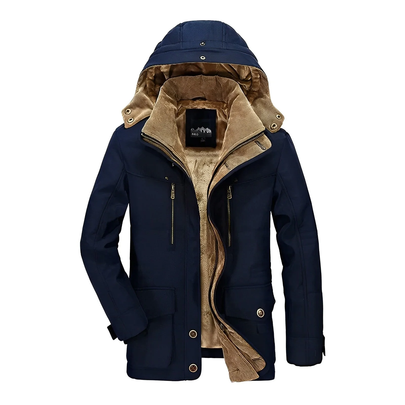 Biel | Classic winter coat with stand-up collar - Image 3