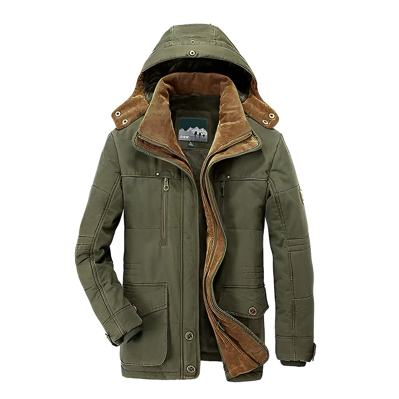 Biel | Classic winter coat with stand-up collar - Image 4