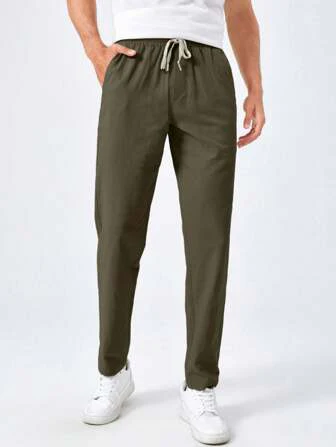 Blair® | Basics Plain Cotton Trousers For Men - Image 9