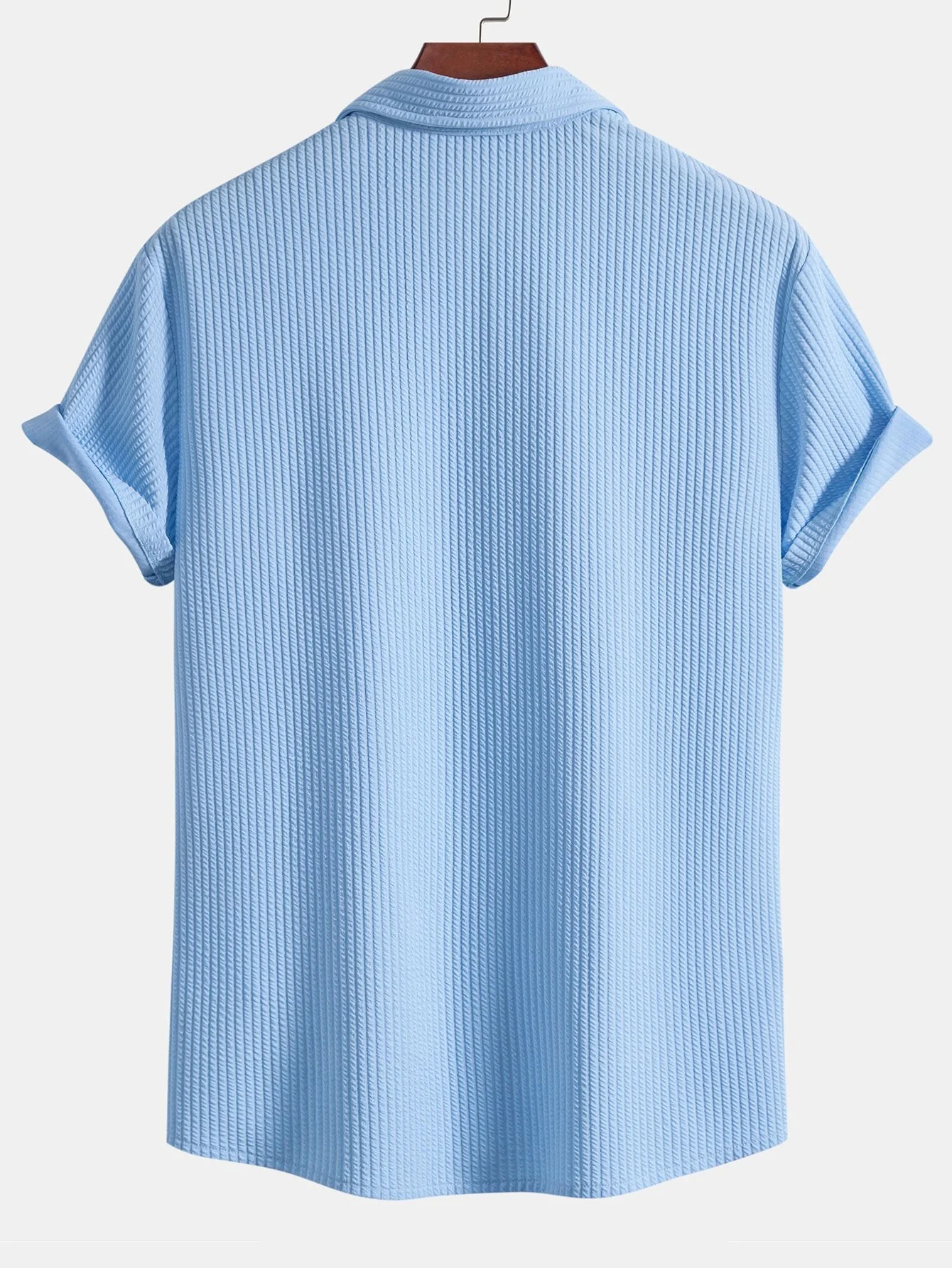 Blair® | Muscle Fit Ribbed Button Up Shirt - Image 9