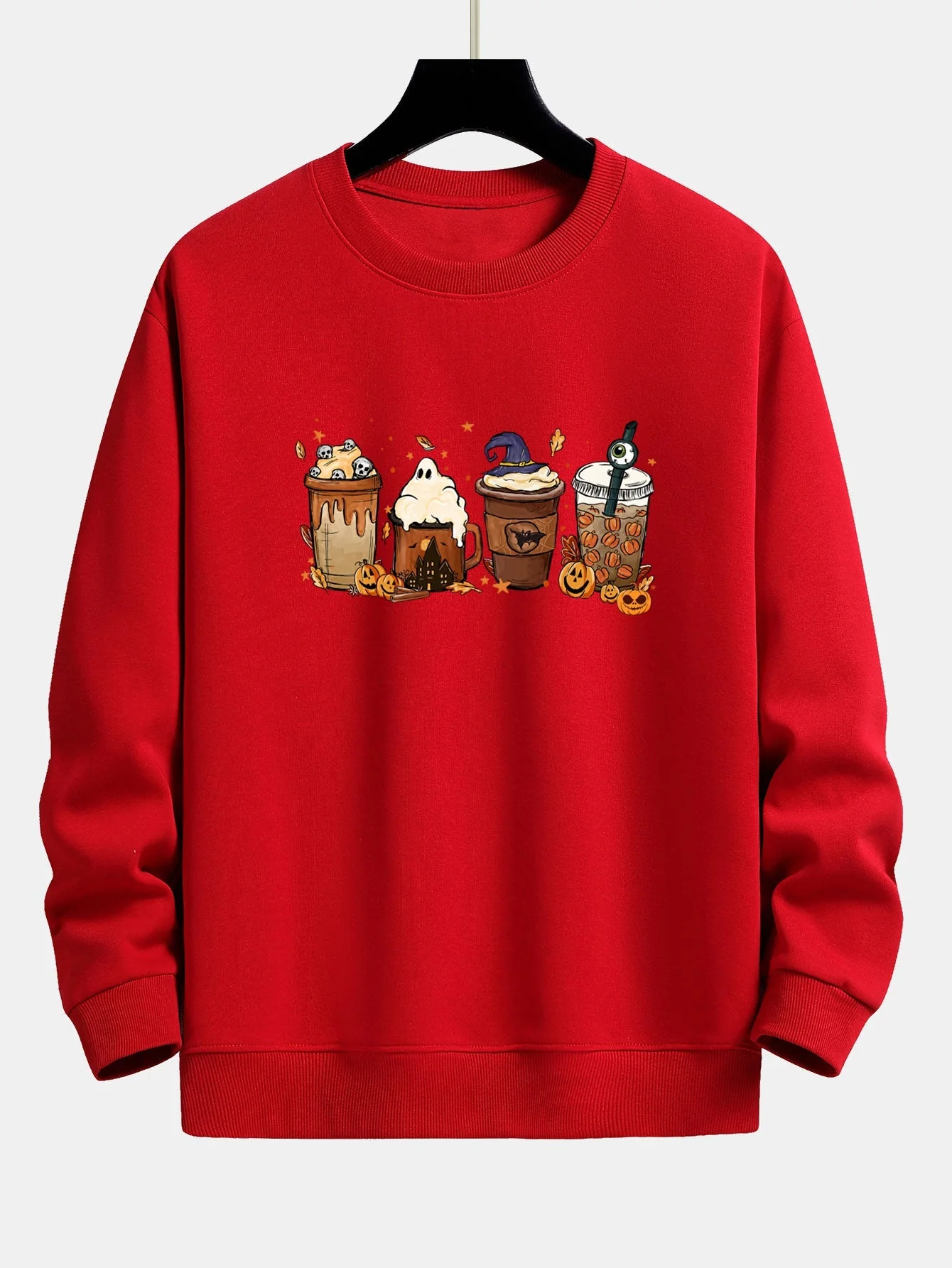 Blas® | Halloween Coffee Print Relax Fit Sweatshirt - Image 2