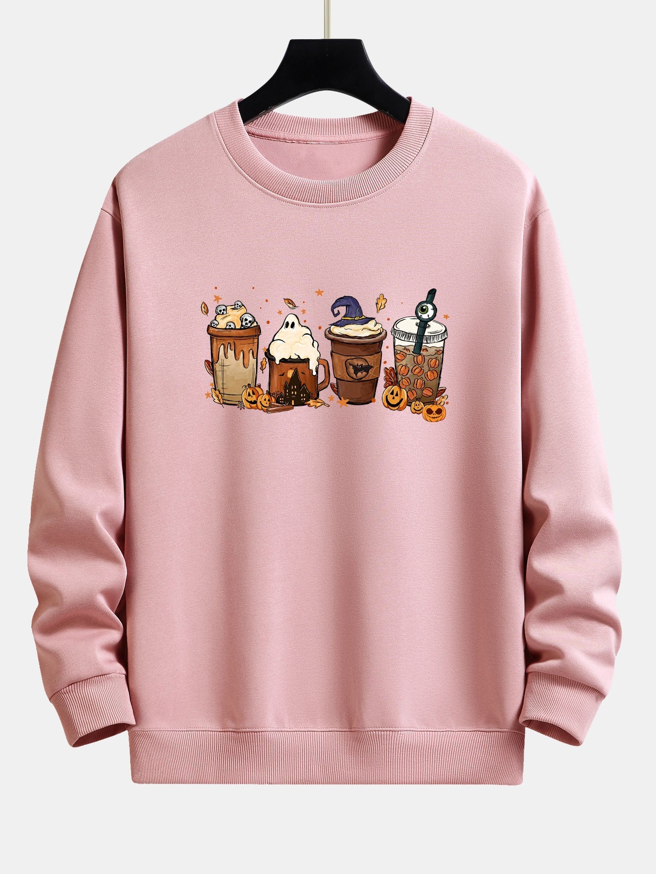 Blas® | Halloween Coffee Print Relax Fit Sweatshirt - Image 5