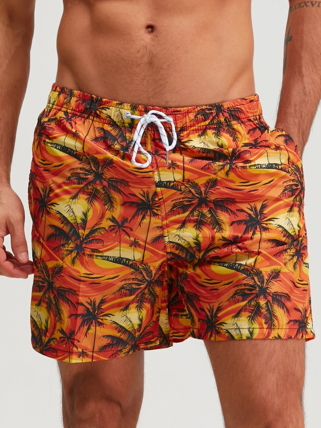 Blas® | Palm Tree Print Swim Shorts - Image 4