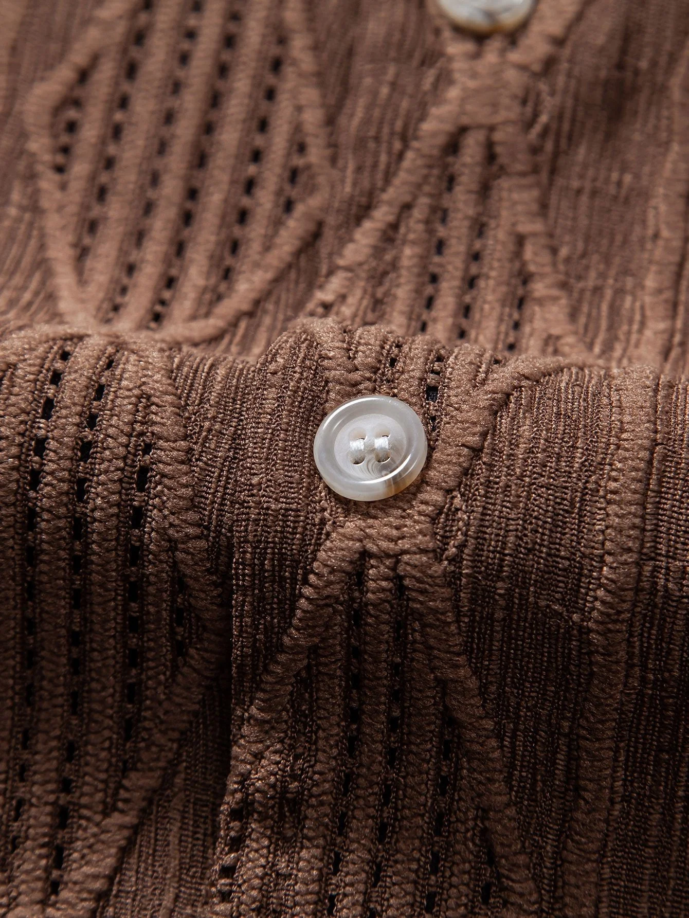 Bobby® | Geometric Jacquard Eyelet Cuban Shirt & Straight Leg Linen Pants - Image 17