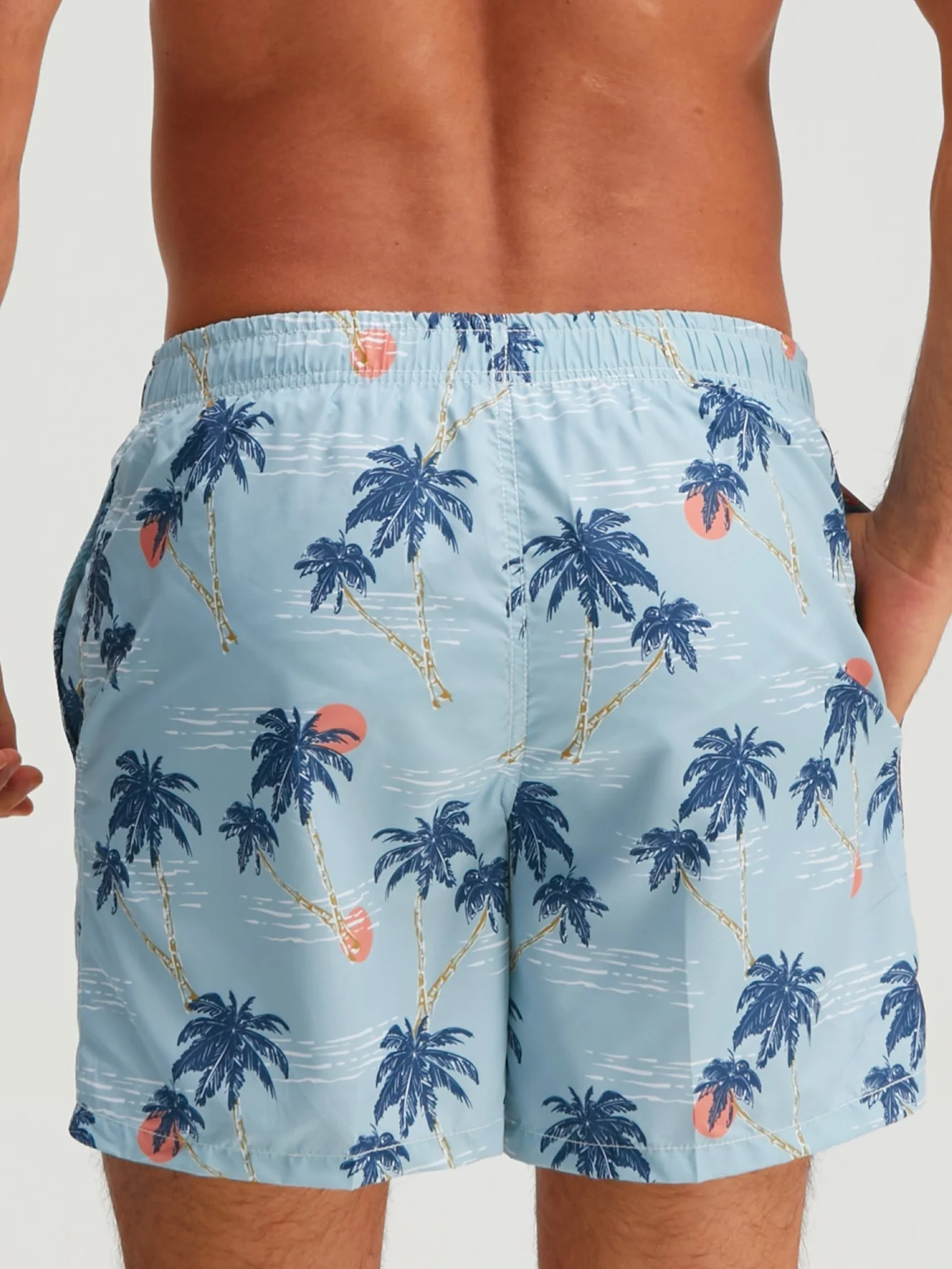 Bonifacio® | Palm Tree Sunset Print Swim Shorts - Image 5