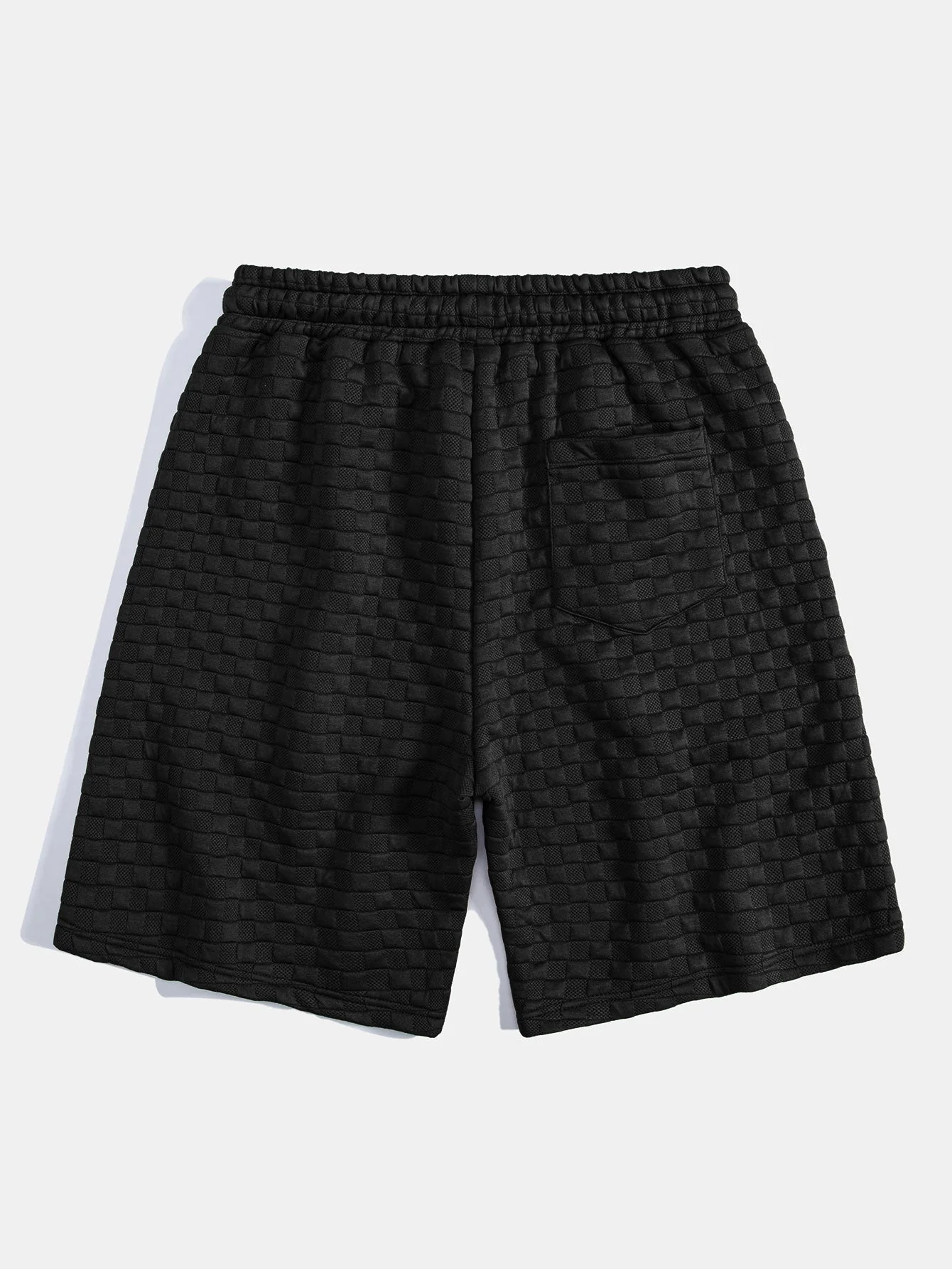 Brad® | Checkerboard Jacquard Arc Hem Hooded T-Shirt & Checkerboard Jacquard Shorts - Image 13