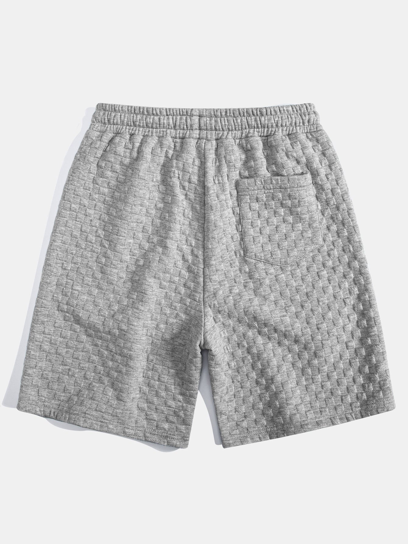 Brad® | Checkerboard Jacquard Arc Hem Hooded T-Shirt & Checkerboard Jacquard Shorts - Image 15