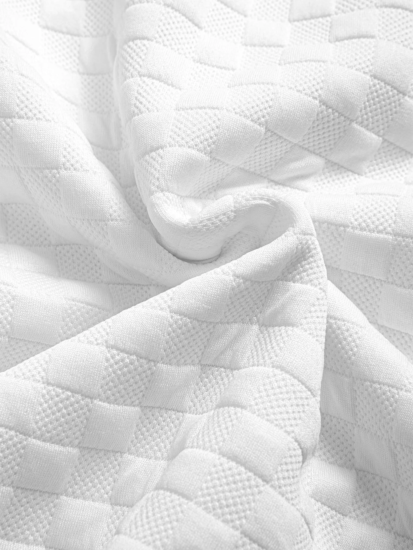 Bradley® | Checkerboard Jacquard Arc Hem T-Shirt - Image 12