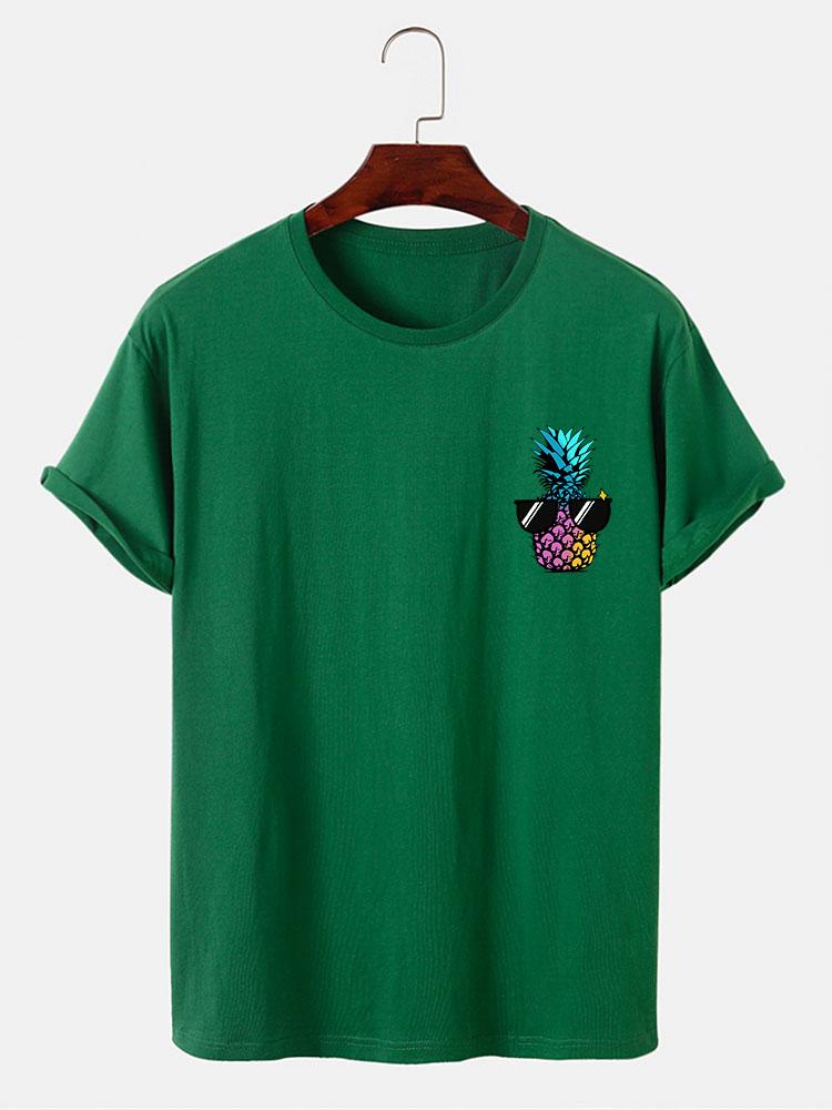 Brandon® | Pineapple With Sunglasses Print T-Shirt - Image 10