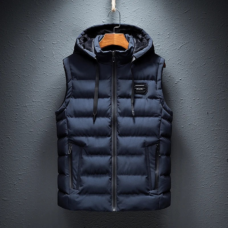 Brandon® | Winter vest with hood - Image 2