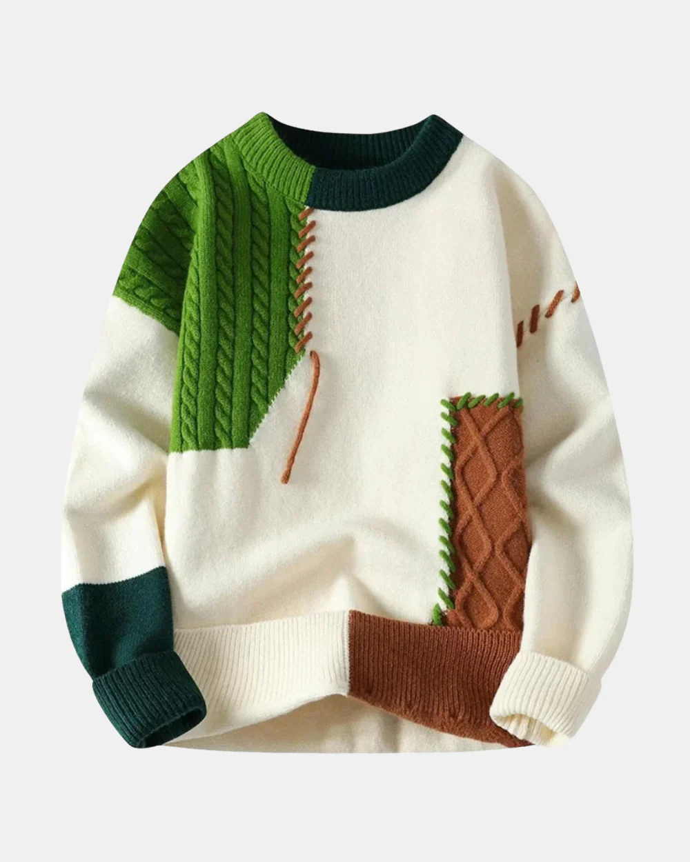 Brandon | Amadeo Patchwork Pullover - Image 4