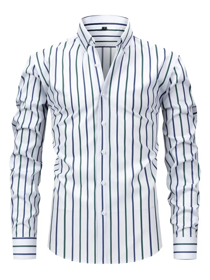 Brandon | Chic Striped Shirt - Image 11