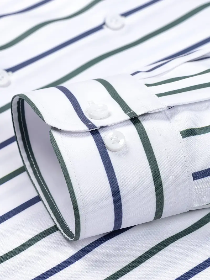 Brandon | Chic Striped Shirt - Image 13