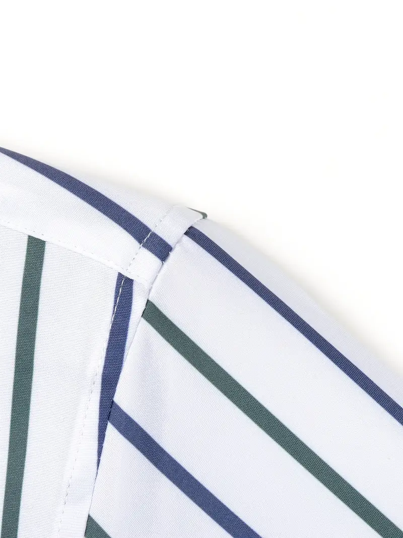 Brandon | Chic Striped Shirt - Image 15