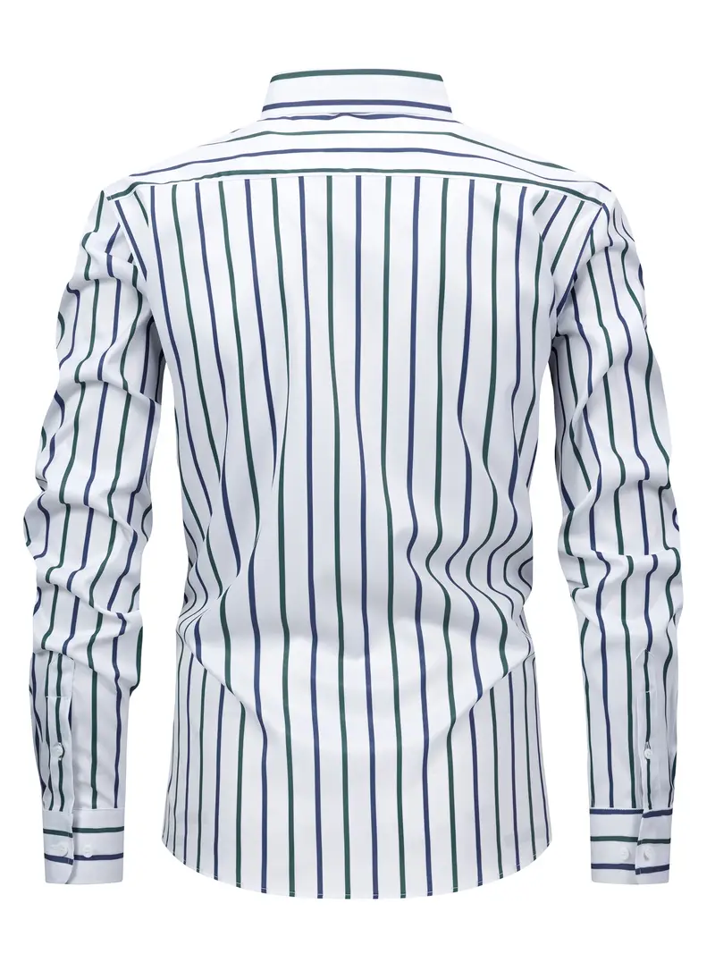Brandon | Chic Striped Shirt - Image 2