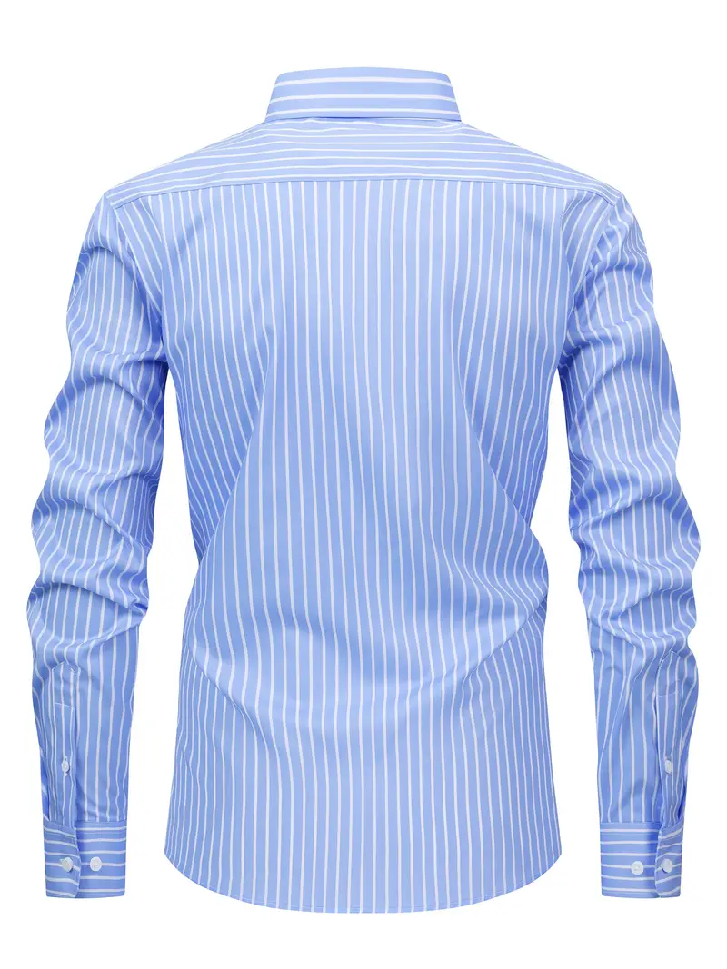 Brandon | Chic Striped Shirt - Image 4