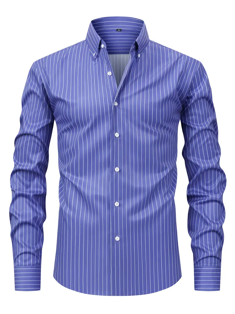 Brandon | Chic Striped Shirt - Image 5