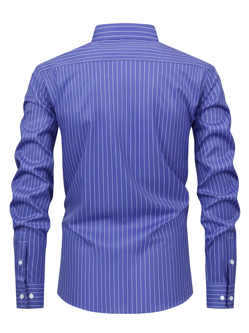 Brandon | Chic Striped Shirt - Image 6