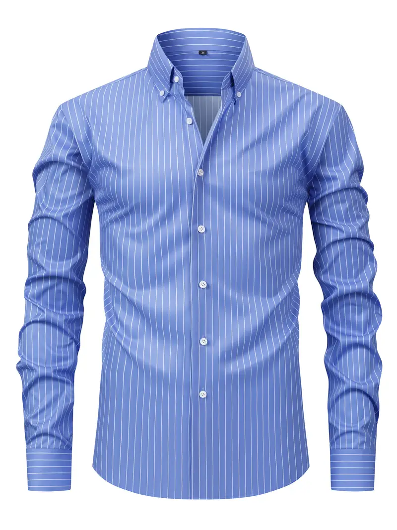 Brandon | Chic Striped Shirt - Image 7