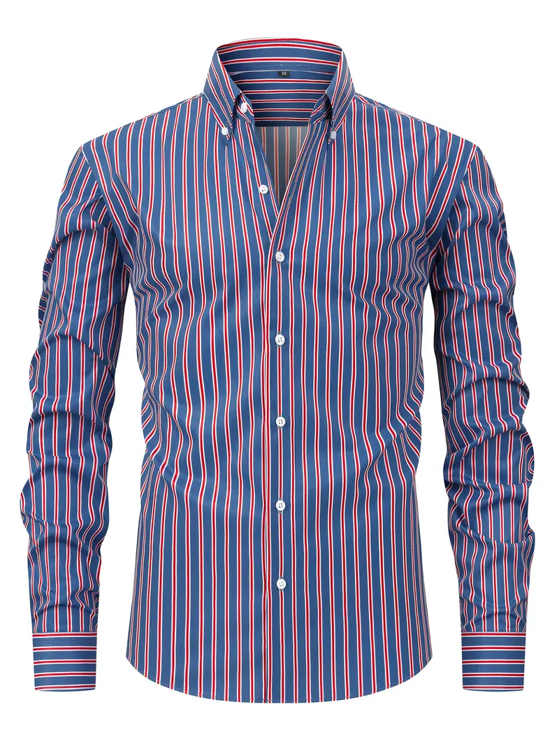 Brandon | Chic Striped Shirt - Image 9