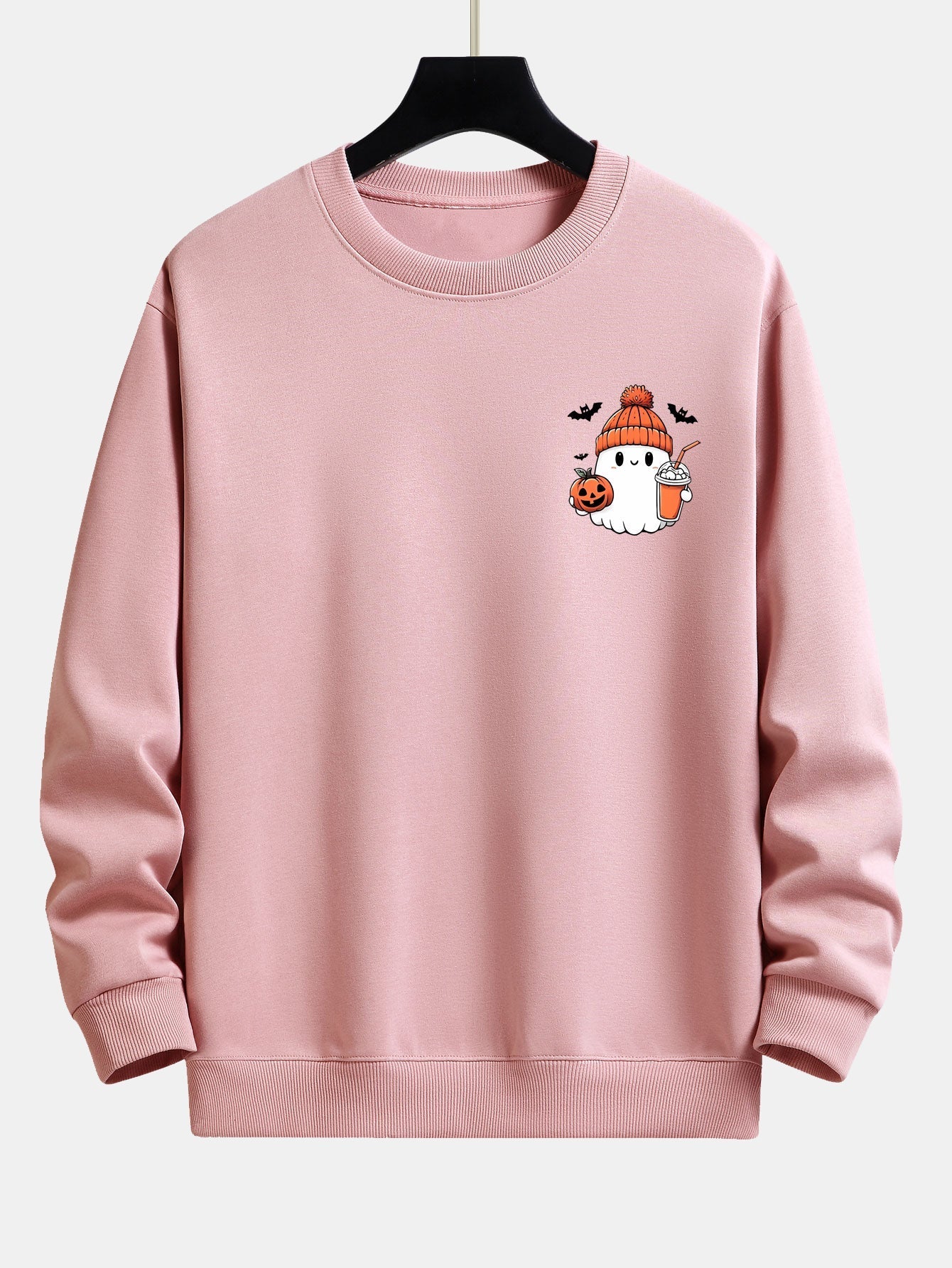 Braulio® | Halloween Ghost Pumpkin Print Relax Fit Sweatshirt - Image 5