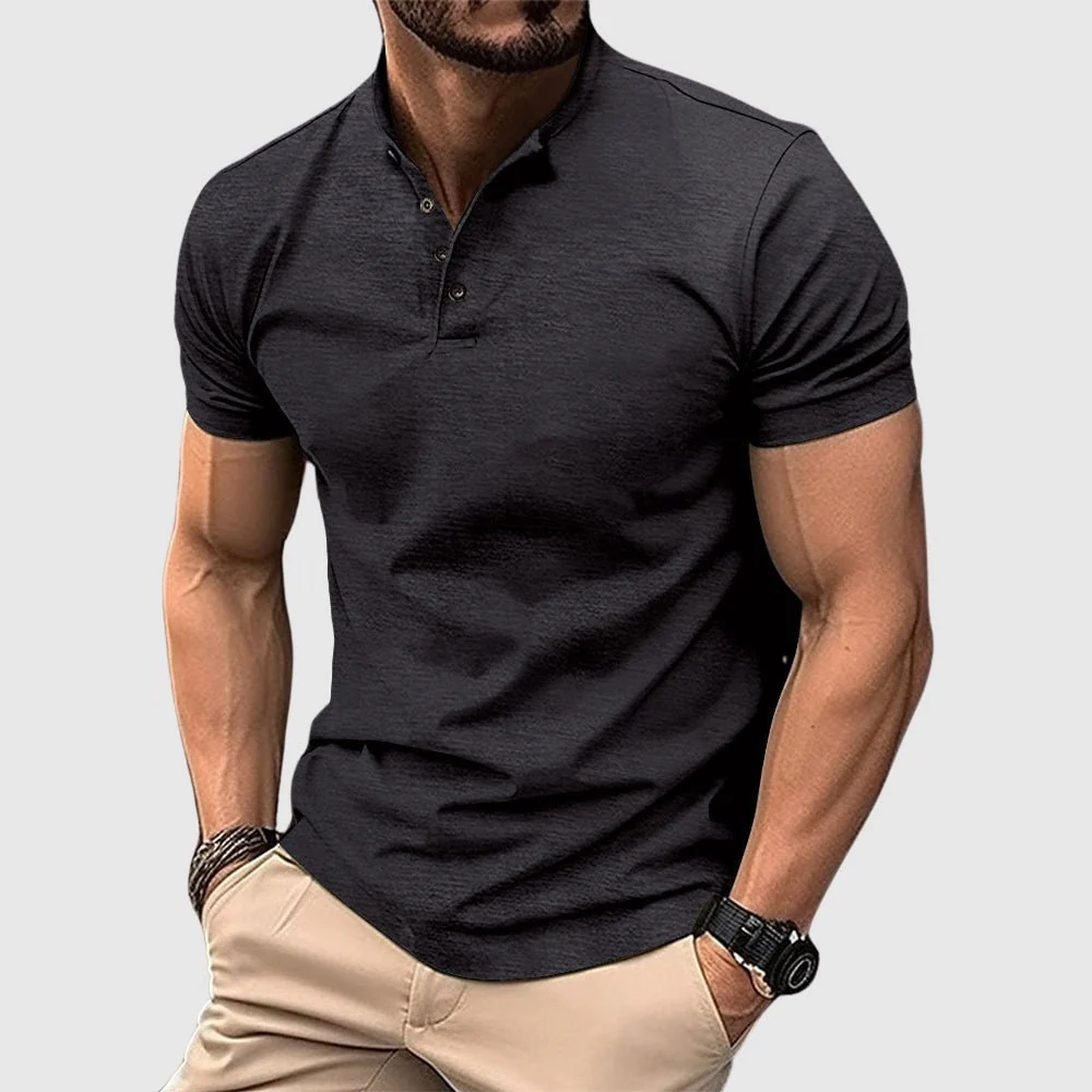 Brendan® | Henley Lightweight Polo For Summer - Image 2
