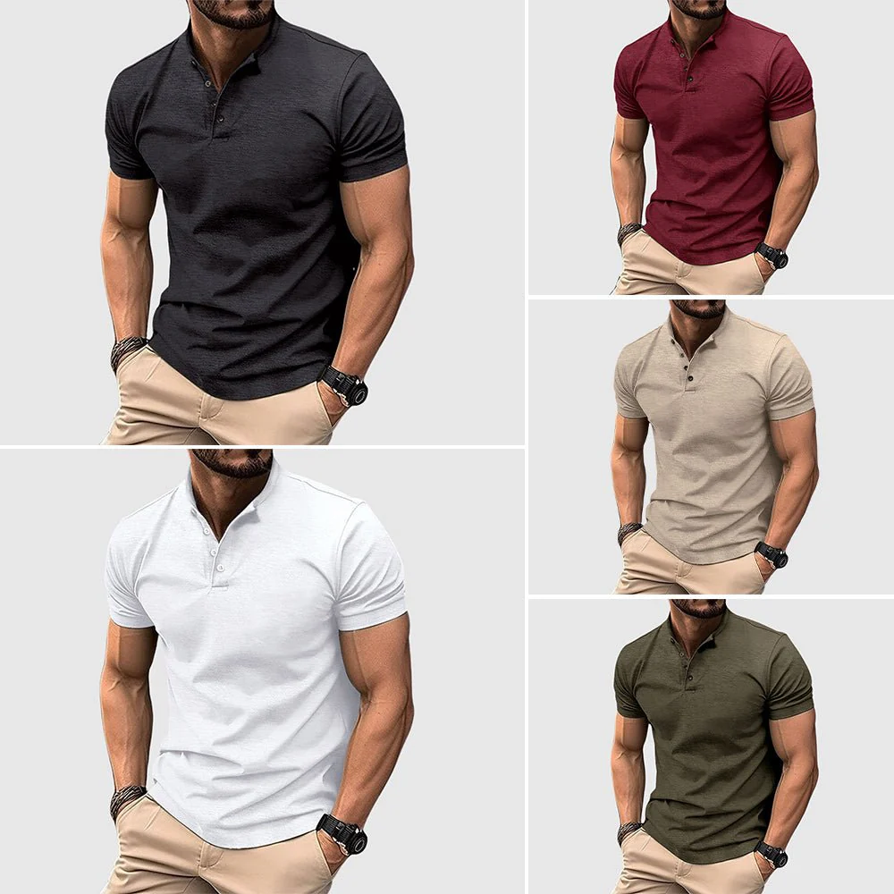 Brendan® | Henley Lightweight Polo For Summer - Image 7