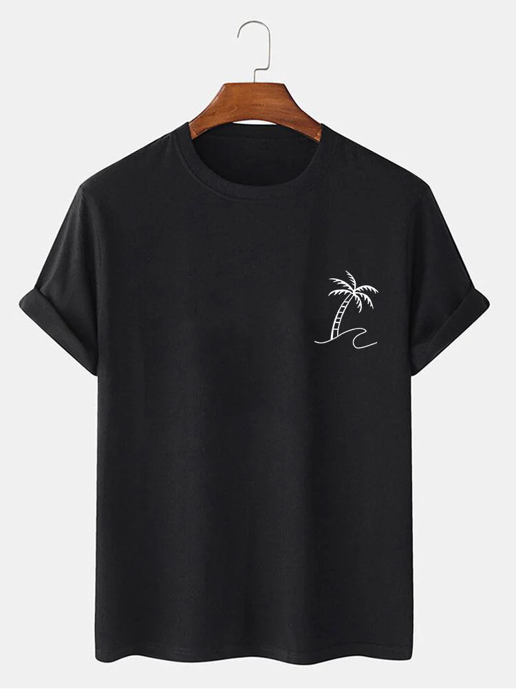 Brendan® | Palm Trees Print T-Shirt - Image 4