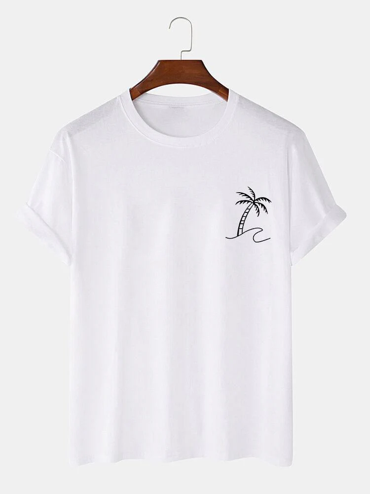 Brendan® | Palm Trees Print T-Shirt - Image 5