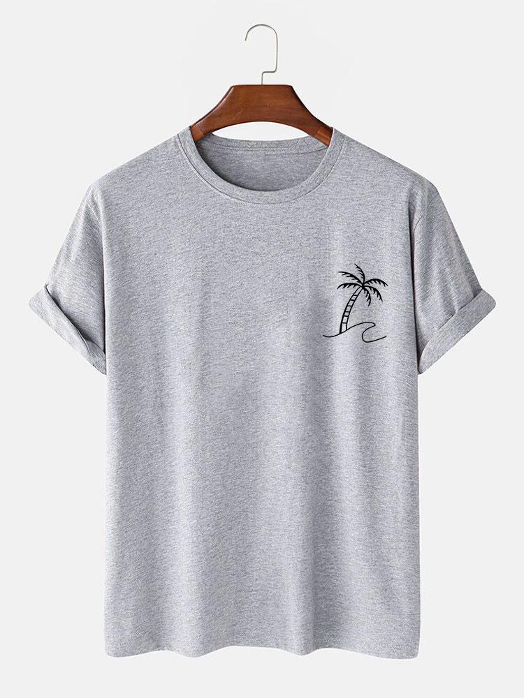 Brendan® | Palm Trees Print T-Shirt - Image 6