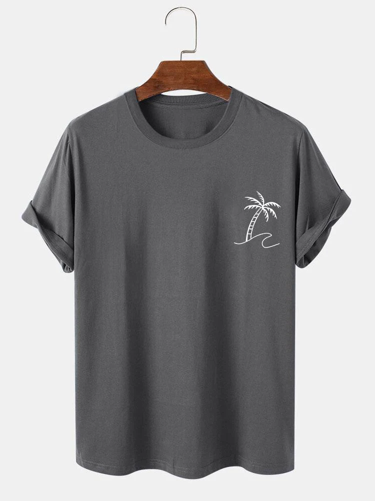 Brendan® | Palm Trees Print T-Shirt - Image 9