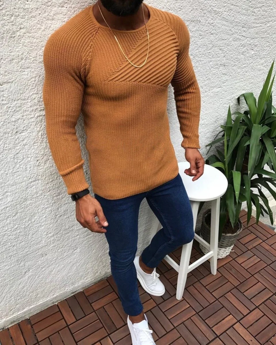 Brendan® | Stylish slim-fit knitted sweater - Image 3