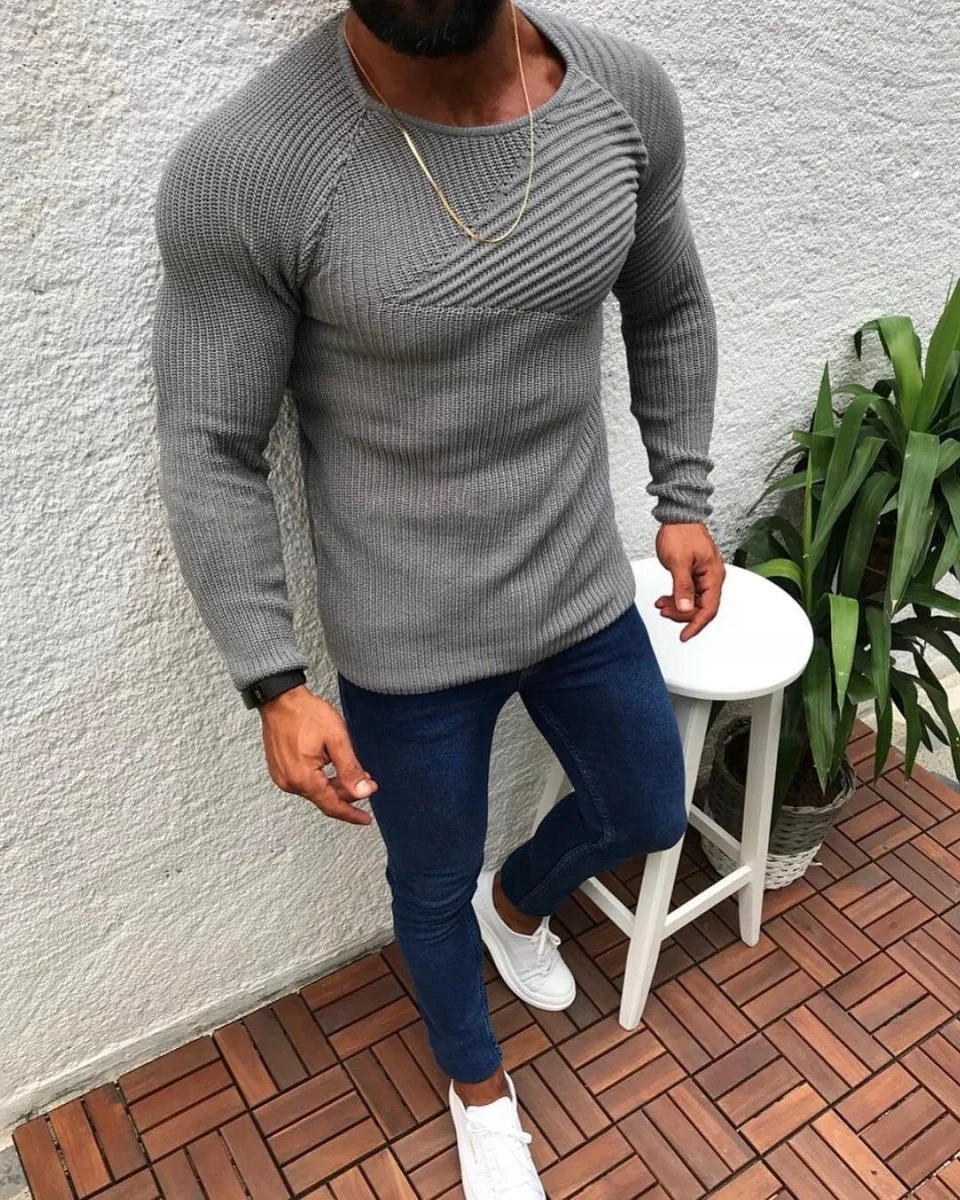 Brendan® | Stylish slim-fit knitted sweater - Image 4