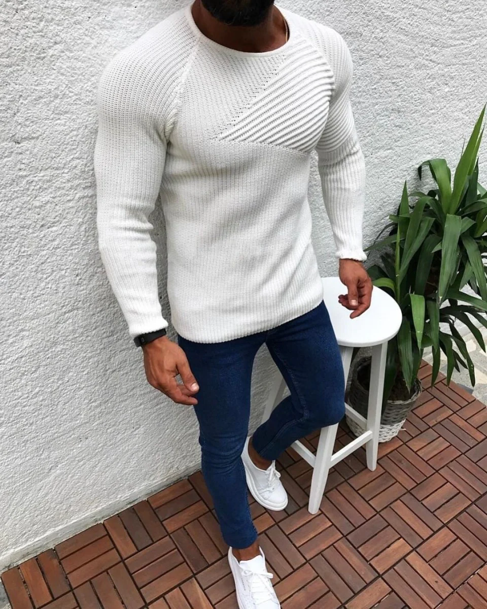 Brendan® | Stylish slim-fit knitted sweater - Image 5
