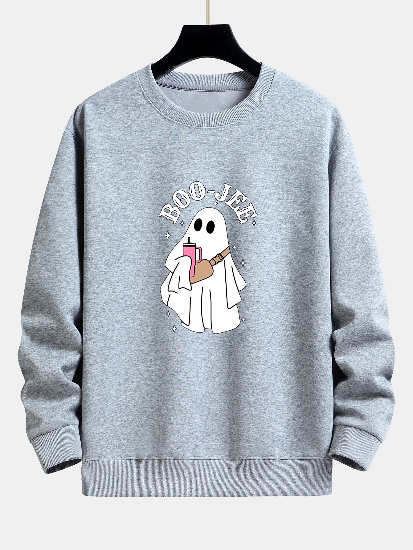 Breogán® | BOO JEE Ghost Print Relax Fit Sweatshirt - Image 2