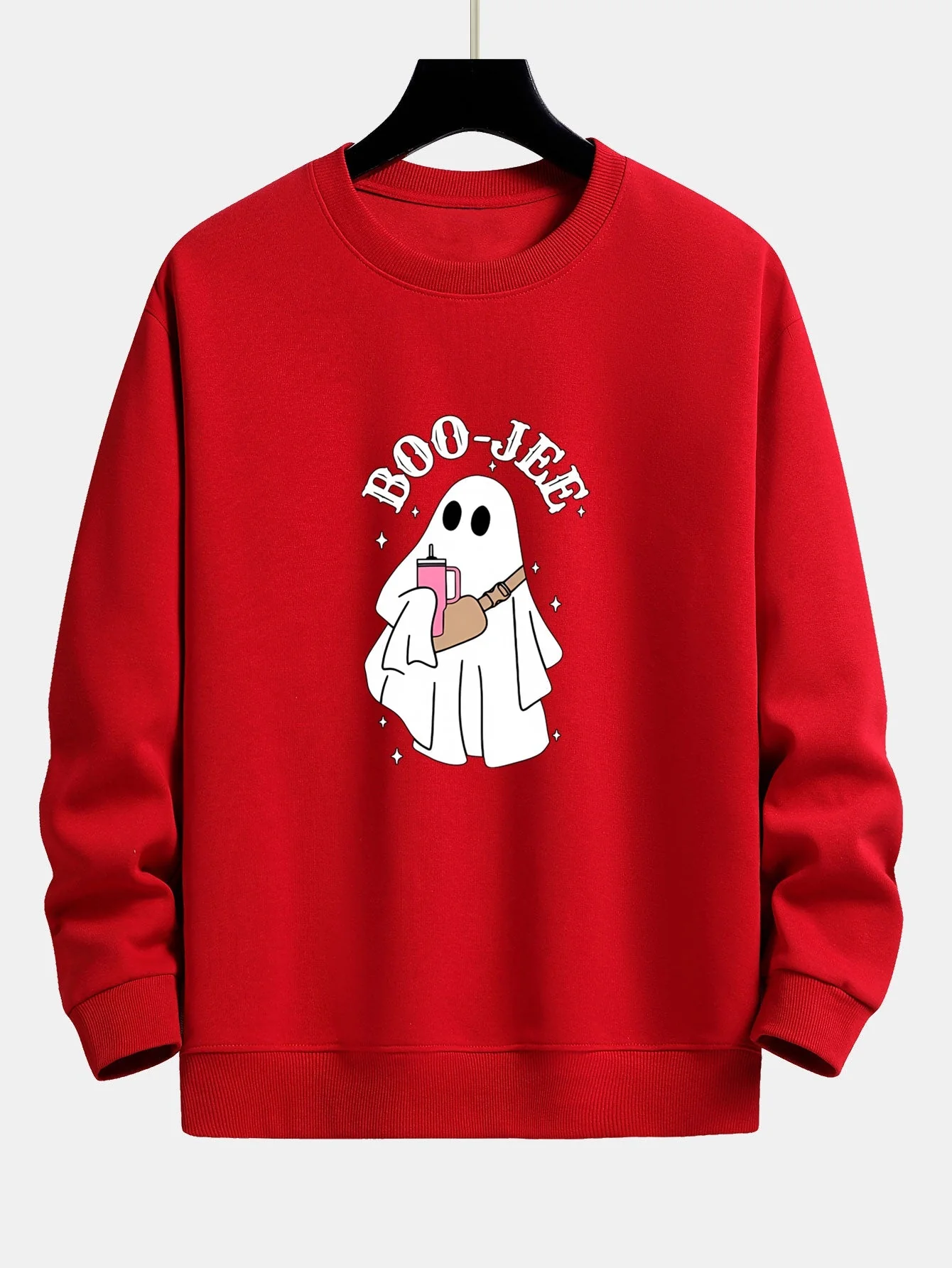 Breogán® | BOO JEE Ghost Print Relax Fit Sweatshirt - Image 3