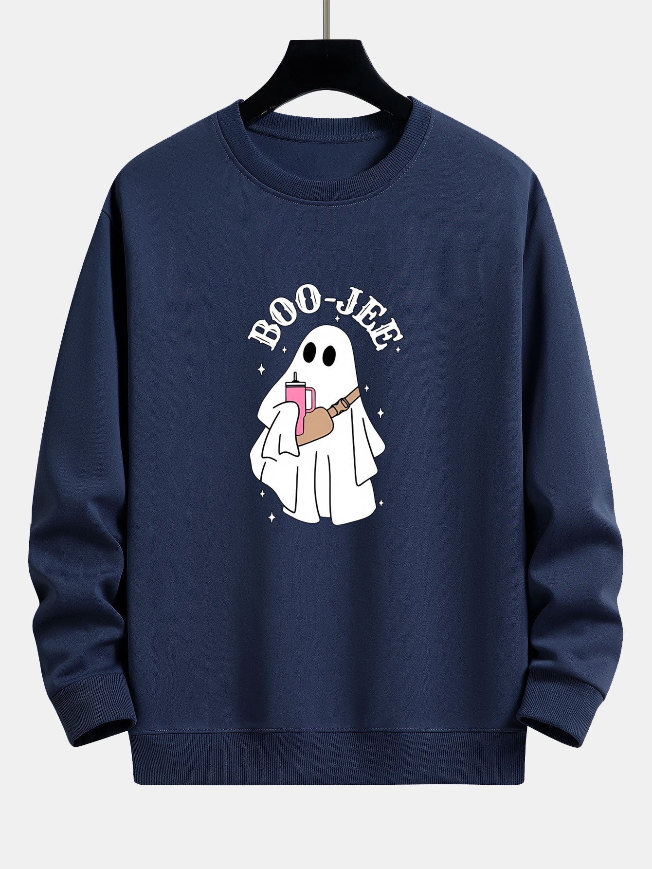 Breogán® | BOO JEE Ghost Print Relax Fit Sweatshirt - Image 4