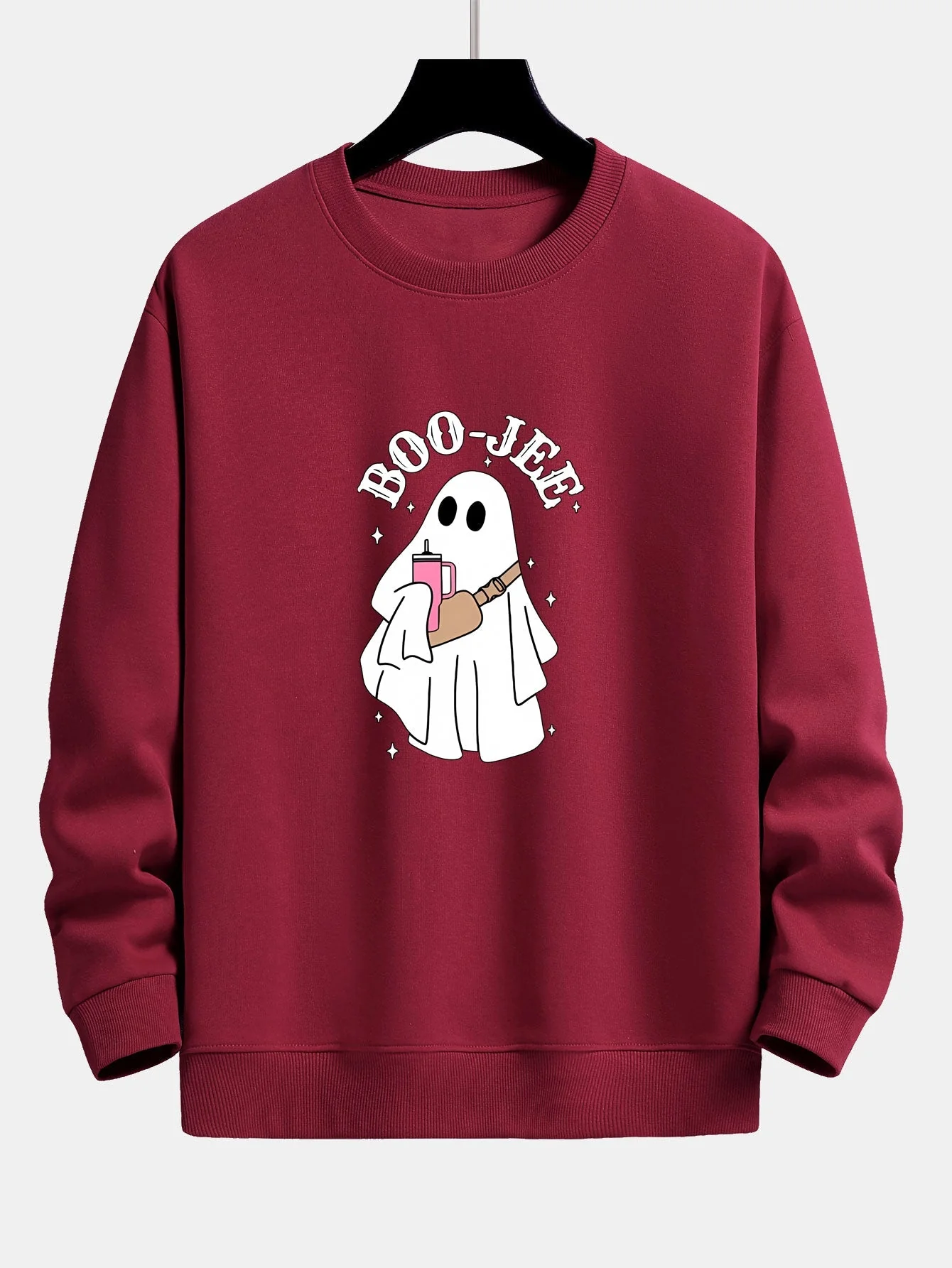 Breogán® | BOO JEE Ghost Print Relax Fit Sweatshirt - Image 5