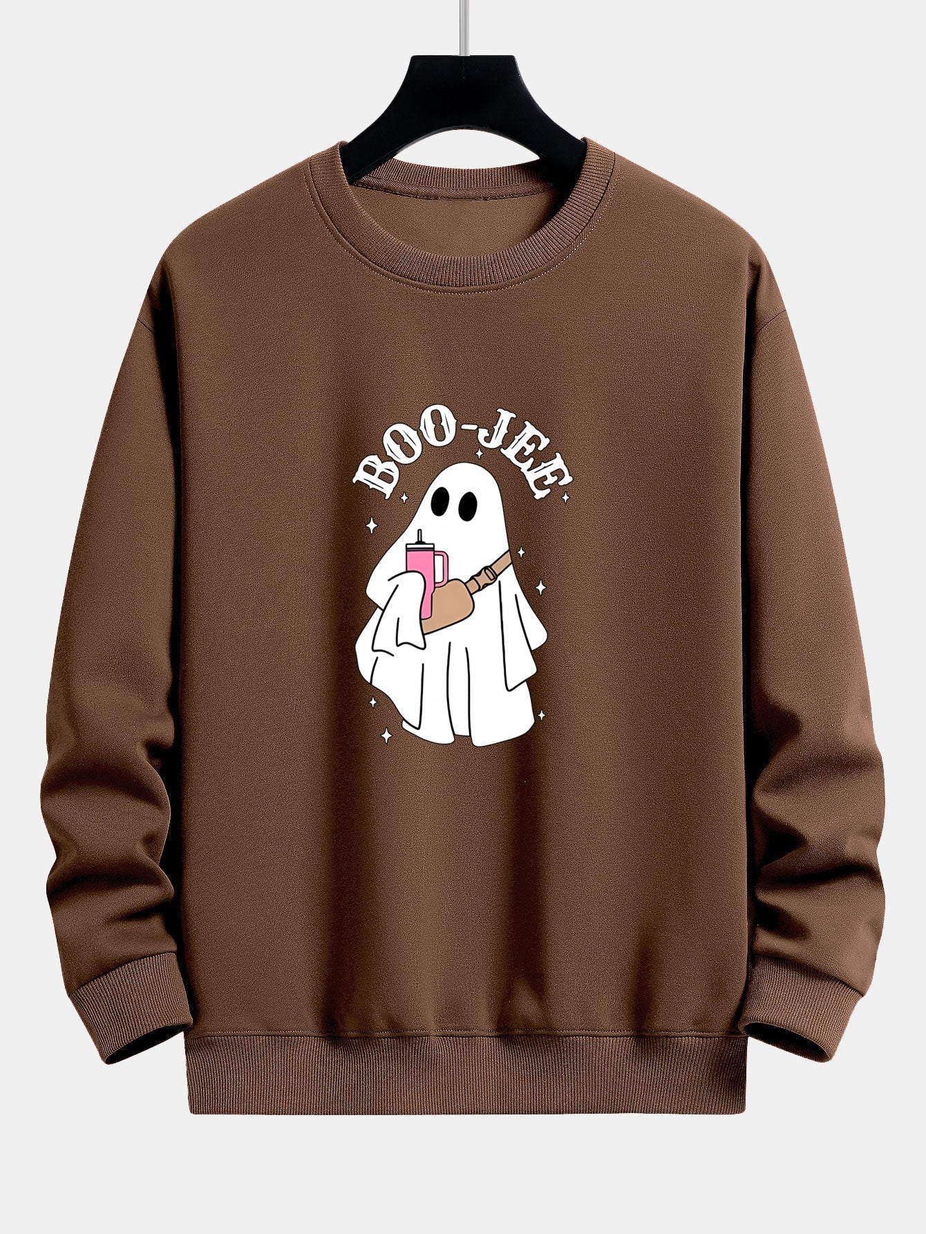 Breogán® | BOO JEE Ghost Print Relax Fit Sweatshirt - Image 6