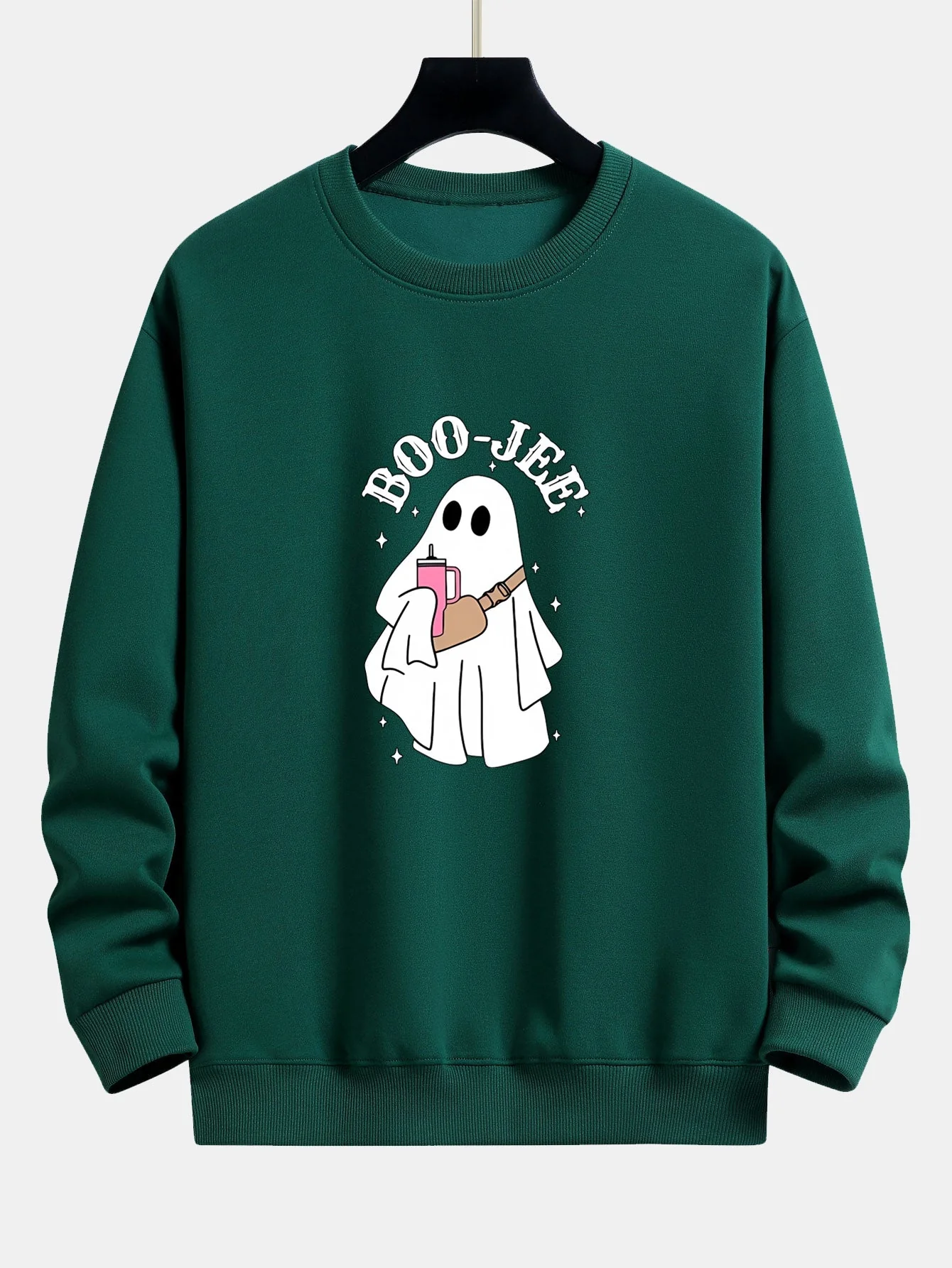 Breogán® | BOO JEE Ghost Print Relax Fit Sweatshirt - Image 7