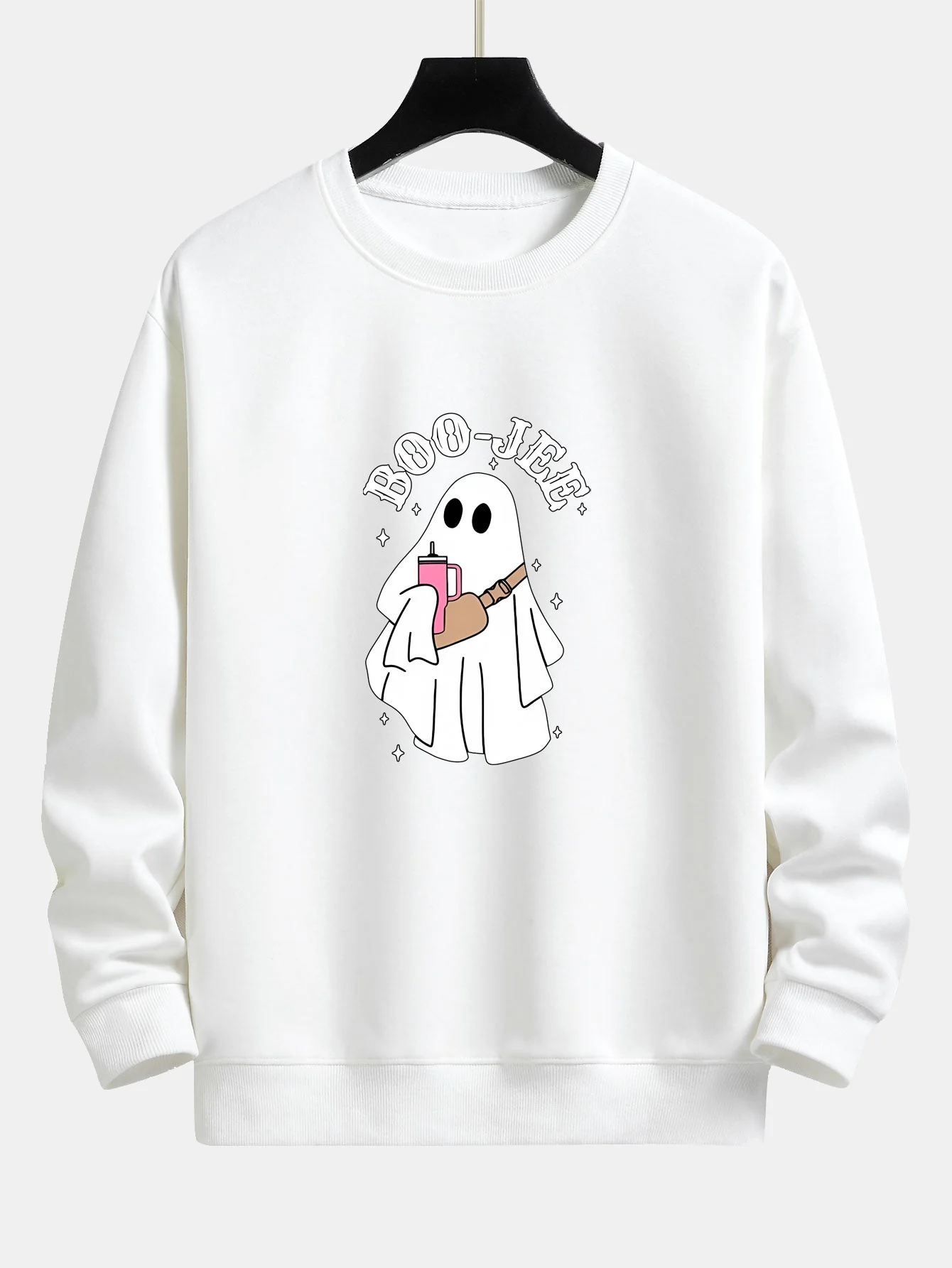Breogán® | BOO JEE Ghost Print Relax Fit Sweatshirt - Image 9