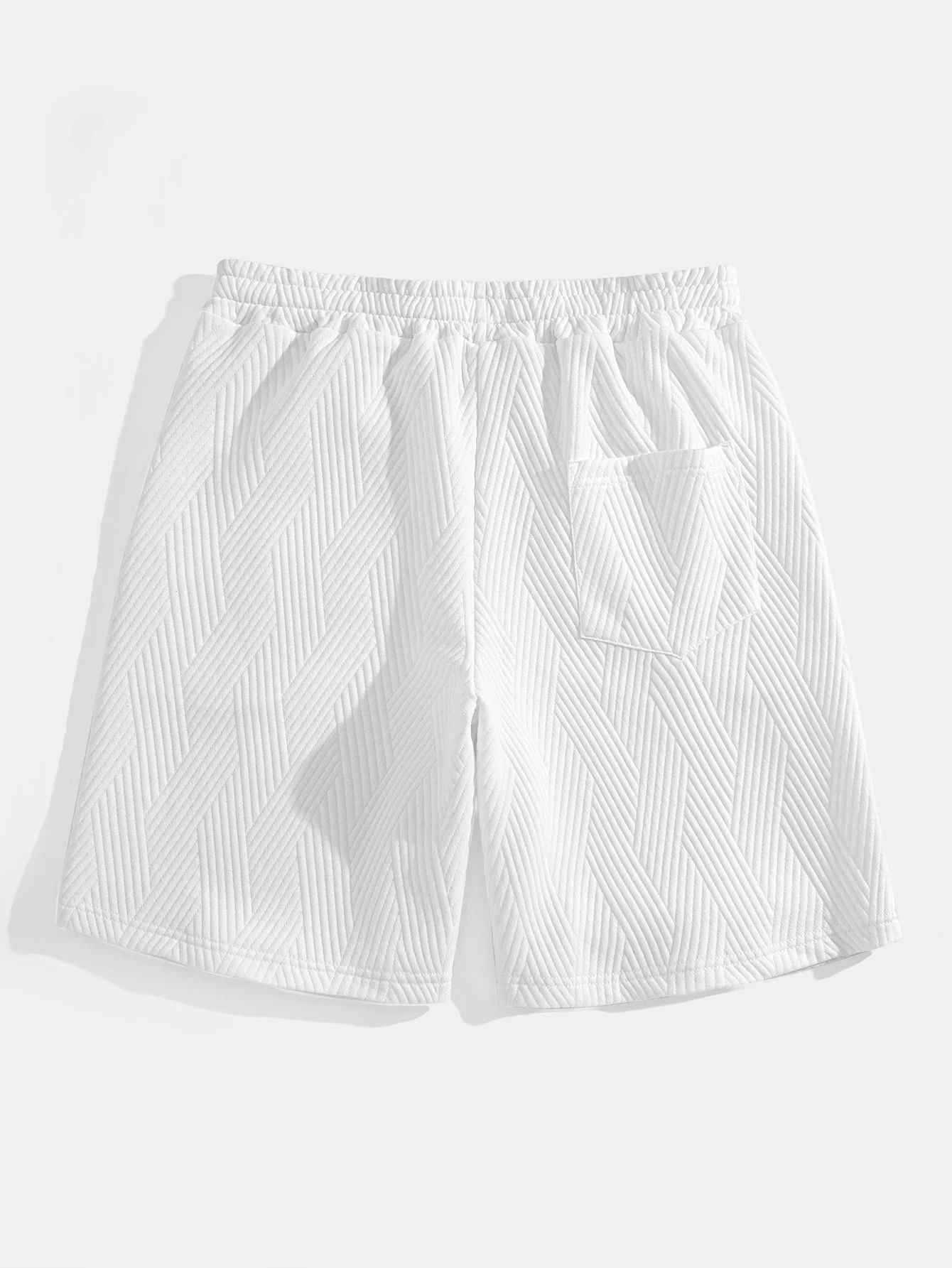Brett® | Striped Jacquard Sleeveless Hooded T-Shirt & Shorts - Image 14