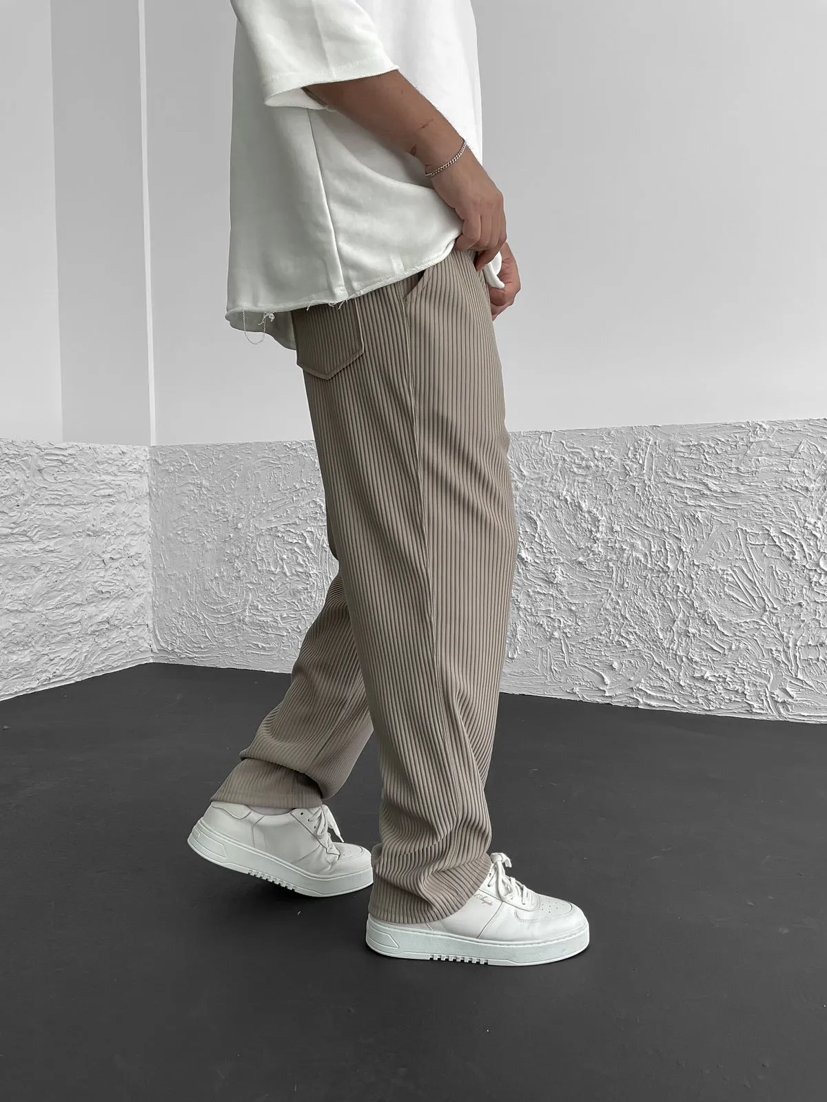 Brian® | Comfortable Ribbed Spandex Pants - Image 3