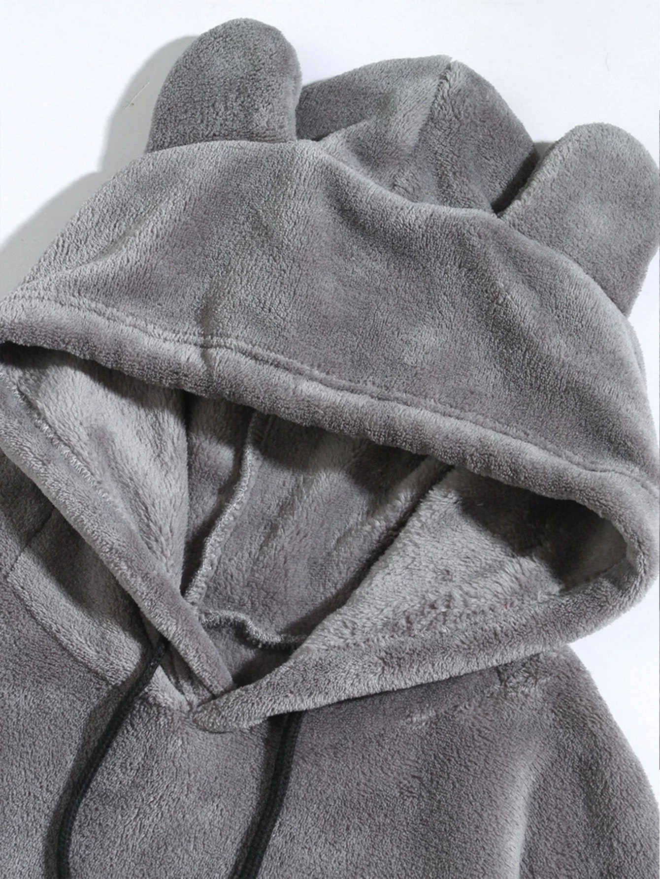 Brian | Relax Fit Teddy Fleece Hoodie With Ears - Image 3